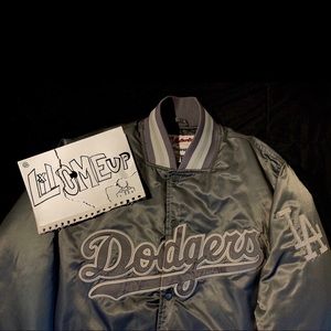 VINTAGE AUTHENTIC MAJESTIC DODGERS MLB JACKET